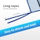 Sweetude 3 Pouch Ultimate Trampoline Shoe Storage Durable UV Resistant PE Bags for Most Trampoline 197 x 138 Inch Each Compartment Blue