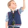 Posinu AIDEE RFID Trifold Canvas Outdoor Sports Wallet for Kids Front Pocket Wallet with Magic Sticker Triangle N
