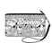 Buckle-Down BuckleDown Peanuts Wallet Zip Pouch Snoopy Poses and Daisy Flowers Collage Black Grays White Canvas