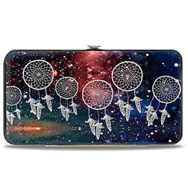 Buckle-Down BuckleDown womens Buckledown Hinge Dream Catcher GalaxyWhite Wallet Multicolor 7 x 4 US