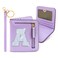 COSHAYSOO Initial RFID Wallet Small Teen Girl Gifts Personalized First Dance Recital Birthday Gift Idea for Flower Girls 6 7 8 9 10 11 12 13 14 Year Old Preppy Cute Girly Stuff Purple A