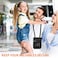 HOTEMIA Neck Wallet for TravelPassport Holder Neck Pouch for Men Women with Adjustable Neck Strap and RFID Blocking Black