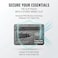 KOSMCCO RFID Blocking Clip Stash Pocket Compact Hidden Travel Belt Wallet for Cards Cash Slim PickpocketProof Design for Everyday Carry Grey Medium