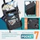 sundee Travel Neck Wallet with Double Zippers RFID Blocking Passport Holder with Adjustable Neck Strap to Keep Cash Credit Cards and Travel Documents Safe Dark Gray