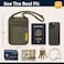 VENTURE 4TH RFID Blocking Travel Neck Wallet for Women Men Security Neck Pouch Passport Holder with Adjustable Strap WaterResistant Nylon Lining Green