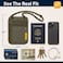 VENTURE 4TH RFID Blocking Travel Neck Wallet for Women Men Security Neck Pouch Passport Holder with Adjustable Strap WaterResistant Nylon Lining Green