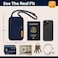 VENTURE 4TH RFID Blocking Travel Neck Wallet for Women Men Security Neck Pouch Passport Holder with Adjustable Strap WaterResistant Nylon Lining Navy