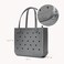 BOGG BAG Medium Tote 15 x 125 x 5 Durable Washable Tipproof Beach Pool Boat Work Sports Silver Shimmer