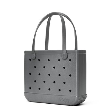 BOGG BAG Medium Tote 15 x 125 x 5 Durable Washable Tipproof Beach Pool Boat Work Sports Silver Shimmer