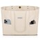 HOMESPON Large Canvas Tote Bag for Women Everything Bag with Pockets and Laptop Sleeve Beige