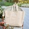 HOMESPON Large Canvas Tote Bag for Women Everything Bag with Pockets and Laptop Sleeve Beige