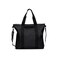 RAINS Tote Bag Black Waterproof With Zip Closure Detachable Shoulder Strap Internal Zip Pocket 23 L Capacity for Work for Women and for Men