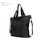 RAINS Tote Bag Black Waterproof With Zip Closure Detachable Shoulder Strap Internal Zip Pocket 23 L Capacity for Work for Women and for Men