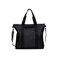 RAINS Tote Bag Black Waterproof With Zip Closure Detachable Shoulder Strap Internal Zip Pocket 23 L Capacity for Work for Women and for Men