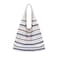 Sightor Crochet Tote Bag Mesh Beach Bag Knit Summer Hobo Bag Vacation Boho Tote Bag for Women Blue Line