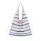 Sightor Crochet Tote Bag Mesh Beach Bag Knit Summer Hobo Bag Vacation Boho Tote Bag for Women Blue Line
