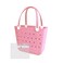 UeKeKicg Medium Beach Bag Rubber Beach Tote Bag Waterproof Washable Durable Open Beach Bag Tote for Beach Boat Pool Sports Lotus Root Starch
