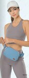 C.C CC Unisex Adjustable Strap Waist Pouch Crossbody Belt Bag Fanny Pack Red
