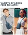 CHOLISS Sling Bag for Women and Men Unisex Adults Lake Blue 47 inches 4 Pockets Nylon Extended Strap Locking Zipper Closure