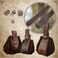 EpicCos 4 PCsMedieval O Ring Belt and Drawstring Pouch Set Retro Faux Leather Belt Bag Dice Bag Portable Coin Purse For LARP Brown A