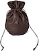 Coskidz Haikyuu Medieval PU Leather Pouch Leather Drawstring Pouch Coin Purse Storage Renaissance Dice Bag S Brown