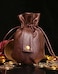 Coskidz Haikyuu Medieval PU Leather Pouch Leather Drawstring Pouch Coin Purse Storage Renaissance Dice Bag S Brown