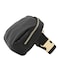 FashionPuzzle Lightweight Soft PU Pebbled Leather Sling Fanny Pack Belt Bag with Gold Metal Buckle Black