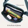 ODODOS Unisex Mini Belt Bag with Adjustable Strap Small Fanny Pack for Workout Running Traveling Hiking Blue
