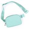 ODODOS Unisex Mini Belt Bag with Adjustable Strap Small Fanny Pack for Workout Running Traveling Hiking Icing Blue