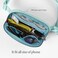 ODODOS Unisex Mini Belt Bag with Adjustable Strap Small Fanny Pack for Workout Running Traveling Hiking Icing Blue