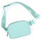 ODODOS Unisex Mini Belt Bag with Adjustable Strap Small Fanny Pack for Workout Running Traveling Hiking Icing Blue
