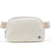 Pander Fanny pack Everywhere Fleece Belt Bag for Women and Men with Adjustable strap Belt 1L Floral White