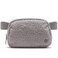 Pander Fanny pack Everywhere Fleece Belt Bag for Women and Men with Adjustable strap Belt 1L Light Grey