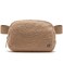 Pander Fanny pack Everywhere Fleece Belt Bag for Women and Men with Adjustable strap Belt 1L Tan