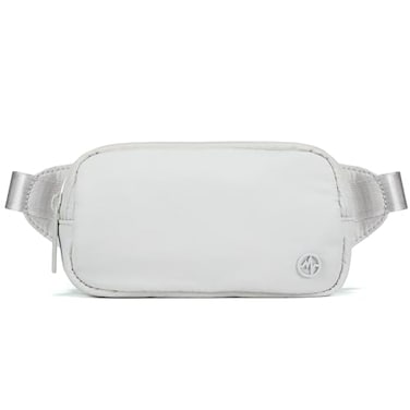 Pander Mini Belt Bag Ultra Compact Fits 67 Phone Lipstick Earbuds Essentials Small Crossbody Waist Purse Pale Grey