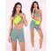 Tapp Collections Unisex Mini Crossbody Belt Bag with Adjustable Strap Small Waist Pouch for Workout Running Traveling Hiking Neon Green