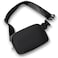 TOBVZOO Unisex Mini Fashion Waist Packs Water Resistant Adjustable Strap 1 Main Compartment 3 Mesh Slots 1 Back Zipper Pocket Black