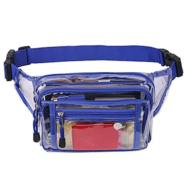 USPECLARE Clear Bag Stadium Approved Clear Fanny Pack for Women for WorkMultipurpose Waist Bag for Travel Sporting Event