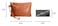 K.E.J. KEJ Wallet Brown Wristlet Clutch Bag with Wrist Strap Womens Wristlet Handbag