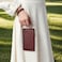 NGIL Genuine Leather Wristlet Zippered Wallet for Women Hand Clutch Wallet Real Leather Red