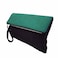 JNB Soft Faux Suede Color block Wristlet Emerald Large
