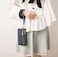 Aslana Soft Leather Long Wallet Wristlet with hand Strap Clutch Bag for Women Card holder Phone Bag Coffee