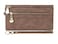 Aslana Soft Leather Long Wallet Wristlet with hand Strap Clutch Bag for Women Card holder Phone Bag Coffee
