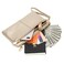 ZOOEASS Triple Zip Small Crossbody Bag Lightweight Purses Vegan Leather Wristlet Clutch Includes Adjustable Shoulder Gold