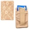 Braza Secret Stash Lace Bra Travel Pocket Pouch Beige One Size