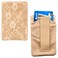 Braza Secret Stash Lace Bra Travel Pocket Pouch Beige One Size