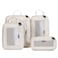 EPICKA TripCozy Compression Packing Cubes 4 Set Durable Travel Organizer Bags with Mesh Top Expandable Travel Accessories for Carry on Luggage Suitcase Backpack Beige