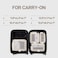 EPICKA TripCozy Compression Packing Cubes 4 Set Durable Travel Organizer Bags with Mesh Top Expandable Travel Accessories for Carry on Luggage Suitcase Backpack Beige