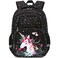 abshoo Cute Unicorn School Backpack For Girls Elementary Kindergarten Kids School Bag Unicorn Black