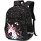 abshoo Cute Unicorn School Backpack For Girls Elementary Kindergarten Kids School Bag Unicorn Black